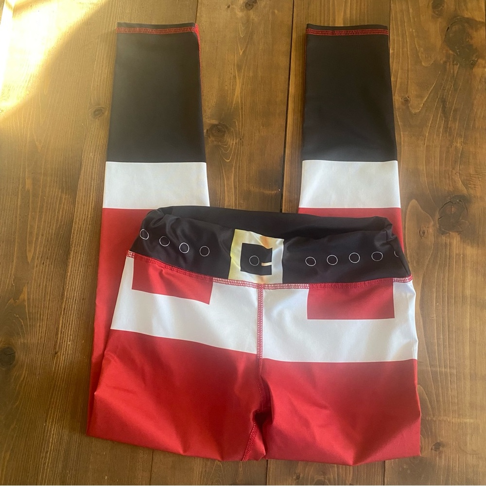 Santa Claus print tight leggings